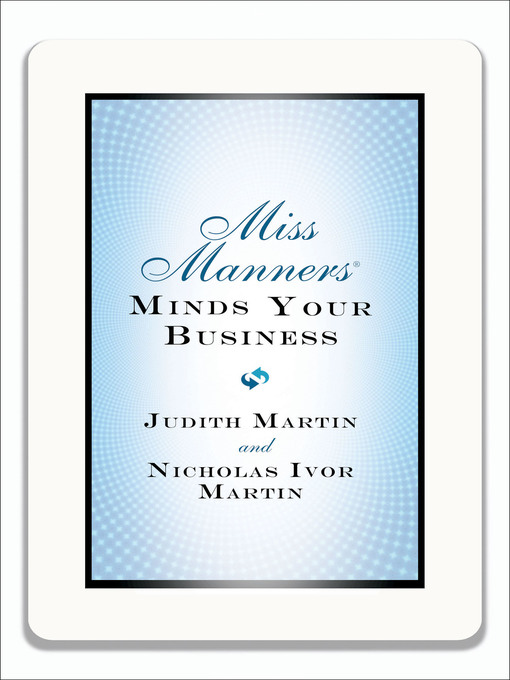 Title details for Miss Manners Minds Your Business by Nicholas Ivor Martin - Wait list